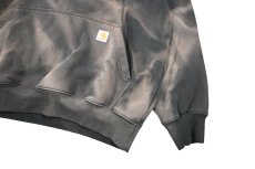 画像4: Used Carhartt Sweat Hoodie Fade Black (4)