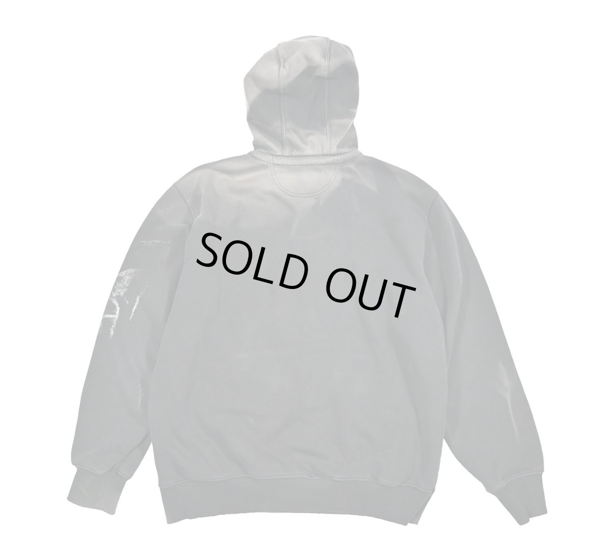 画像2: Used Carhartt Quarter Zip Sweat Hoodie Fade Black (2)