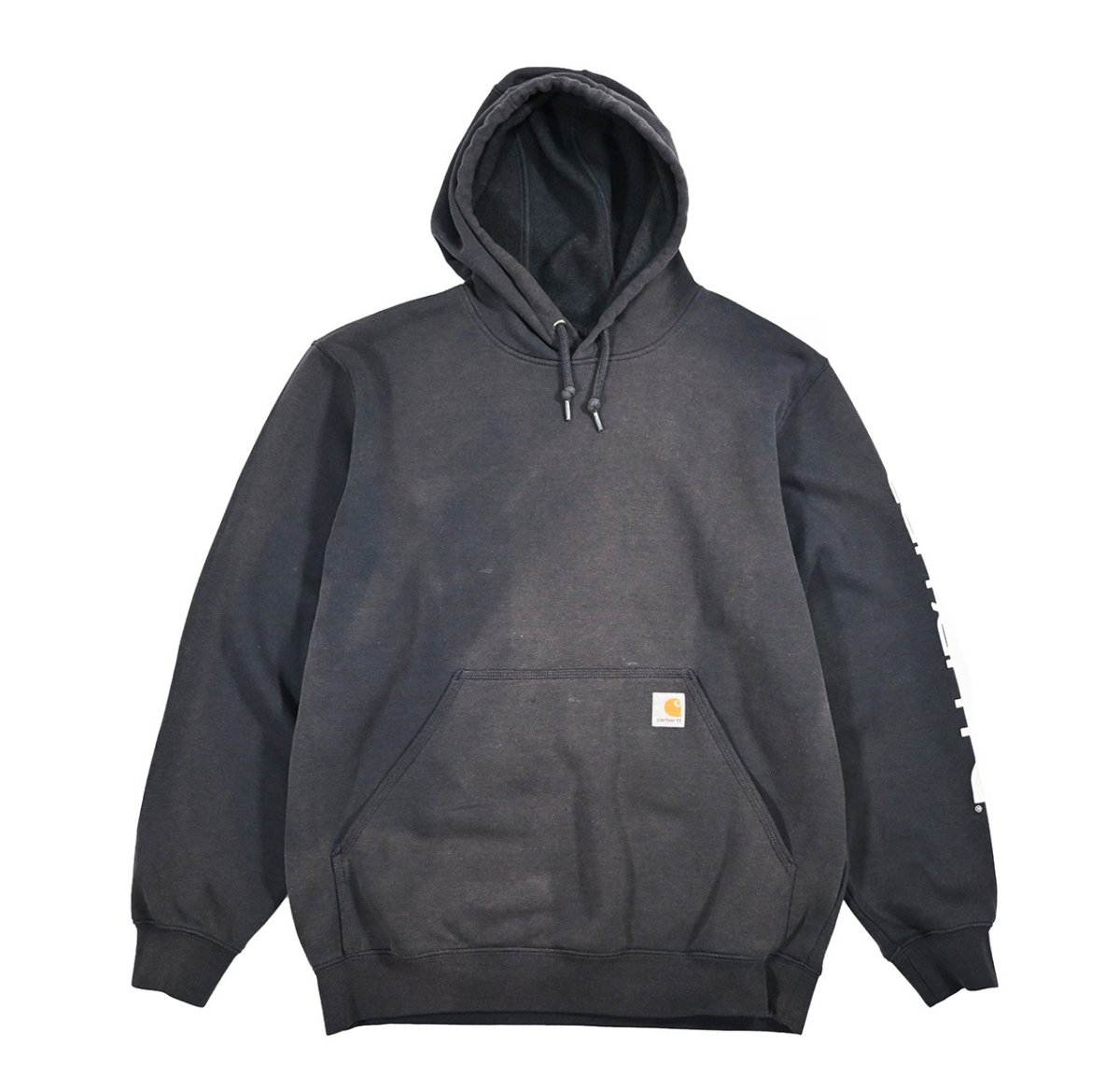 画像1: Used Carhartt Sweat Hoodie Fade Navy (1)