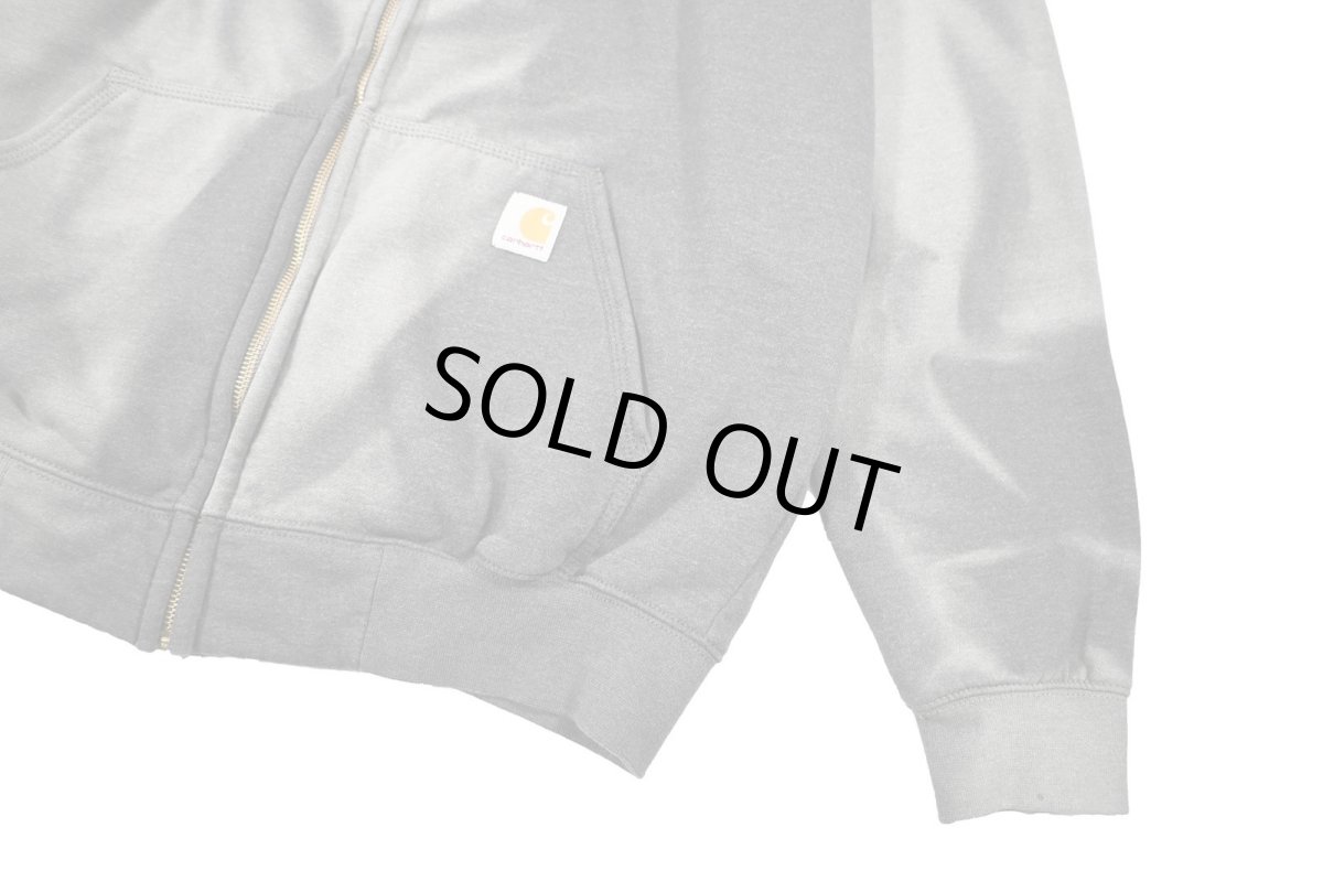 画像4: Used Carhartt Zip Sweat Hoodie Fade Charcoal (4)