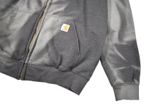 画像4: Used Carhartt Zip Sweat Hoodie Fade Charcoal (4)