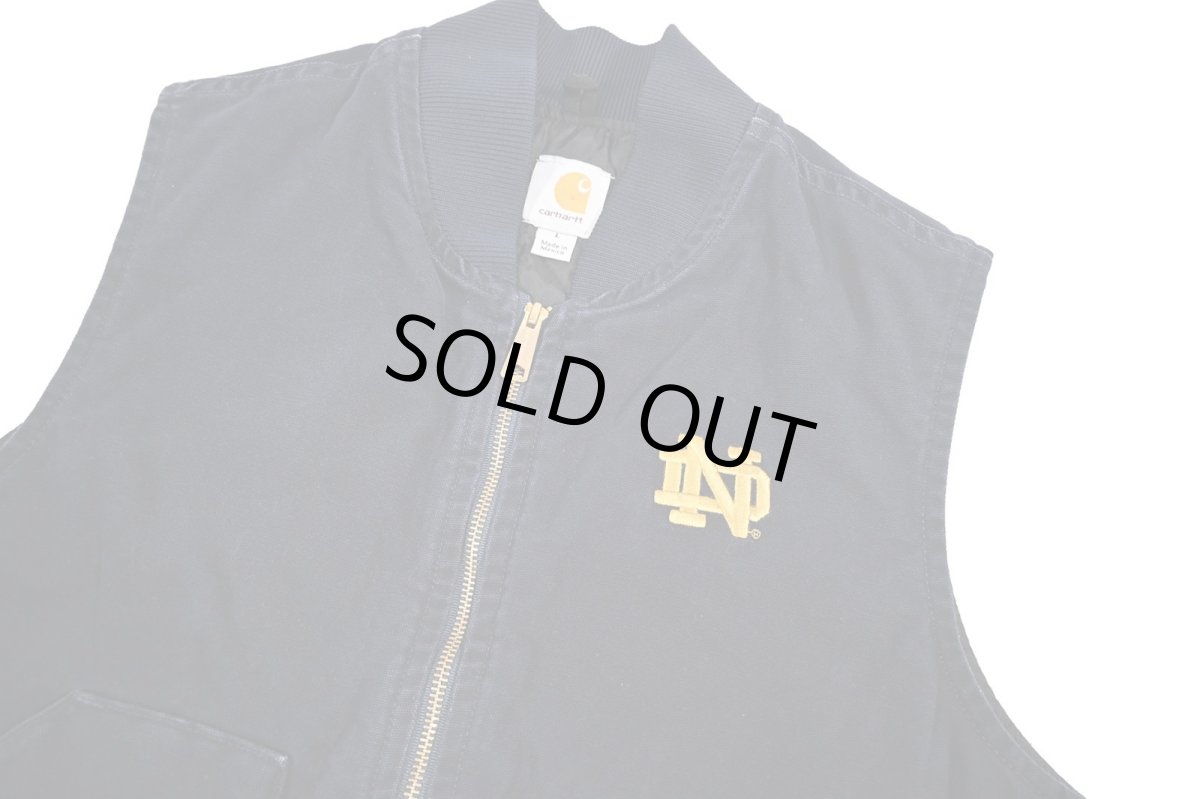 画像3: Used Carhartt Duck Vest Navy (3)