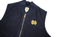 画像3: Used Carhartt Duck Vest Navy (3)