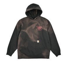 画像1: Used Carhartt Sweat Hoodie Fade Black (1)