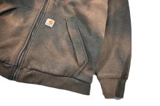 画像4: Used Carhartt Thermal Lined Zip Sweat Hoodie Fade Charcoal (4)