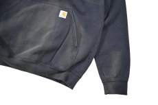 画像4: Used Carhartt Sweat Hoodie Fade Navy (4)