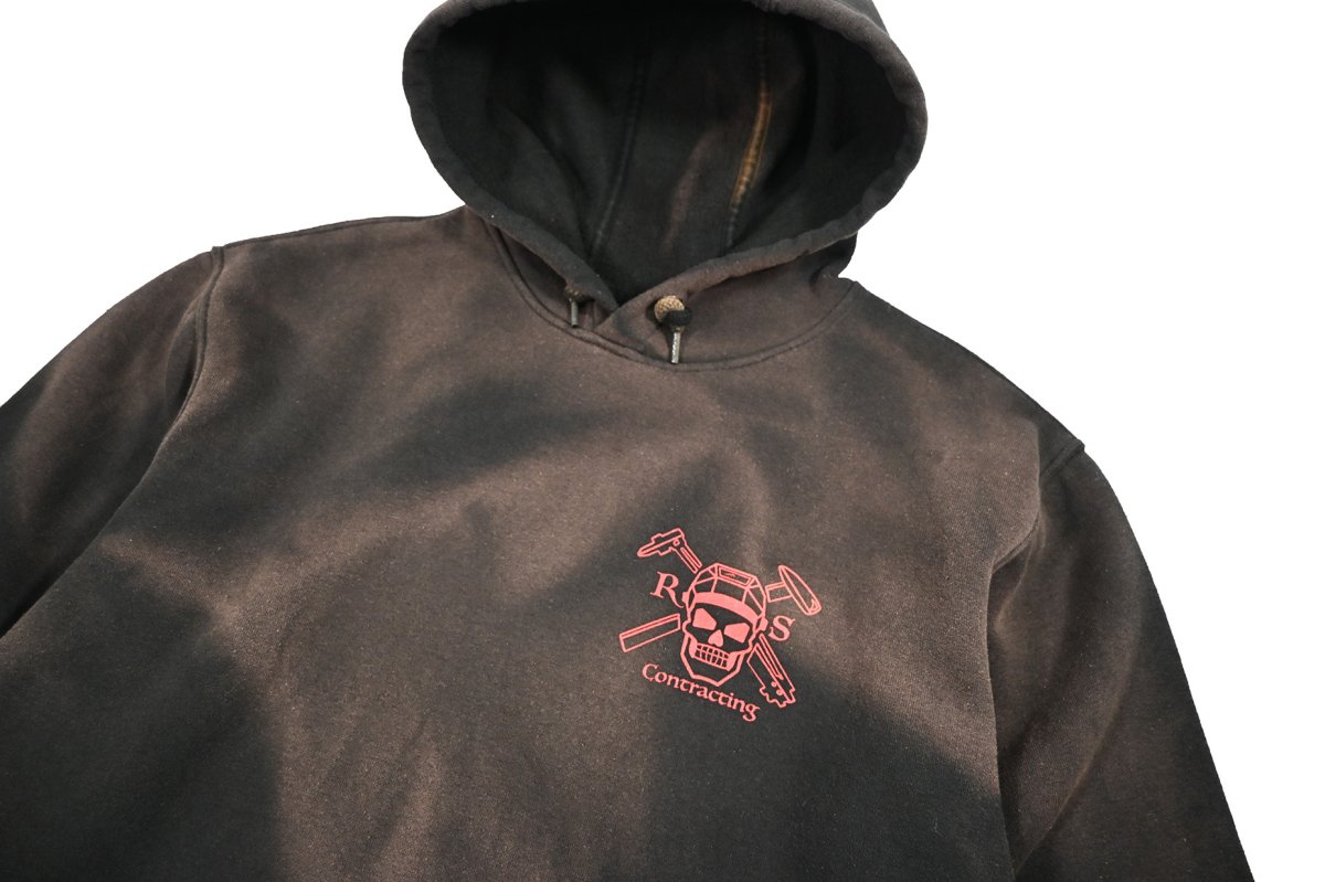 画像3: Used Carhartt Sweat Hoodie Fade Black (3)