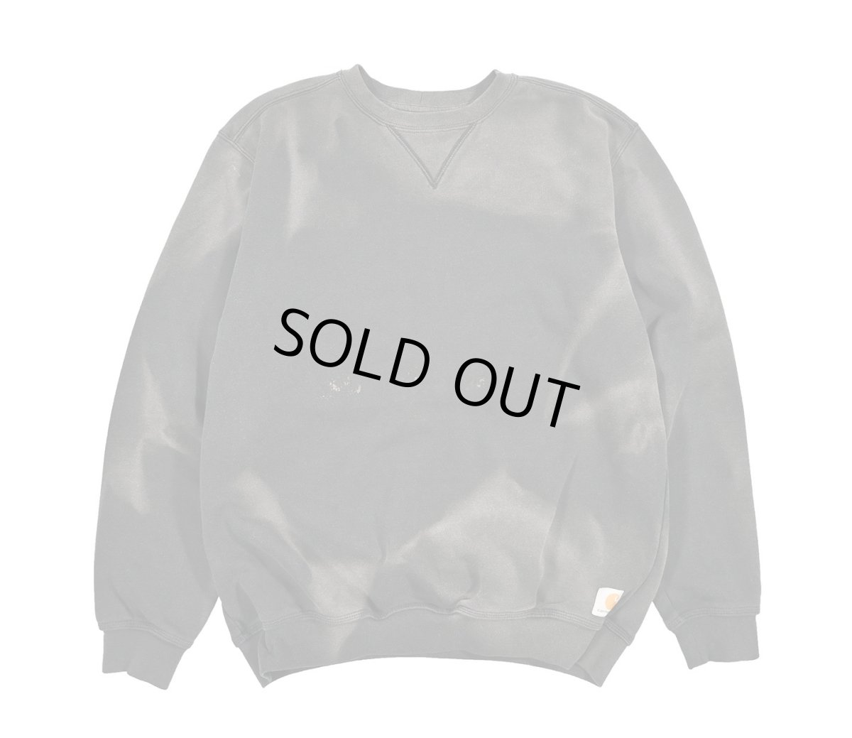 画像1: Used Carhartt Sweat Shirt Fade Black (1)