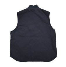 画像2: Used Carhartt Duck Vest Navy (2)