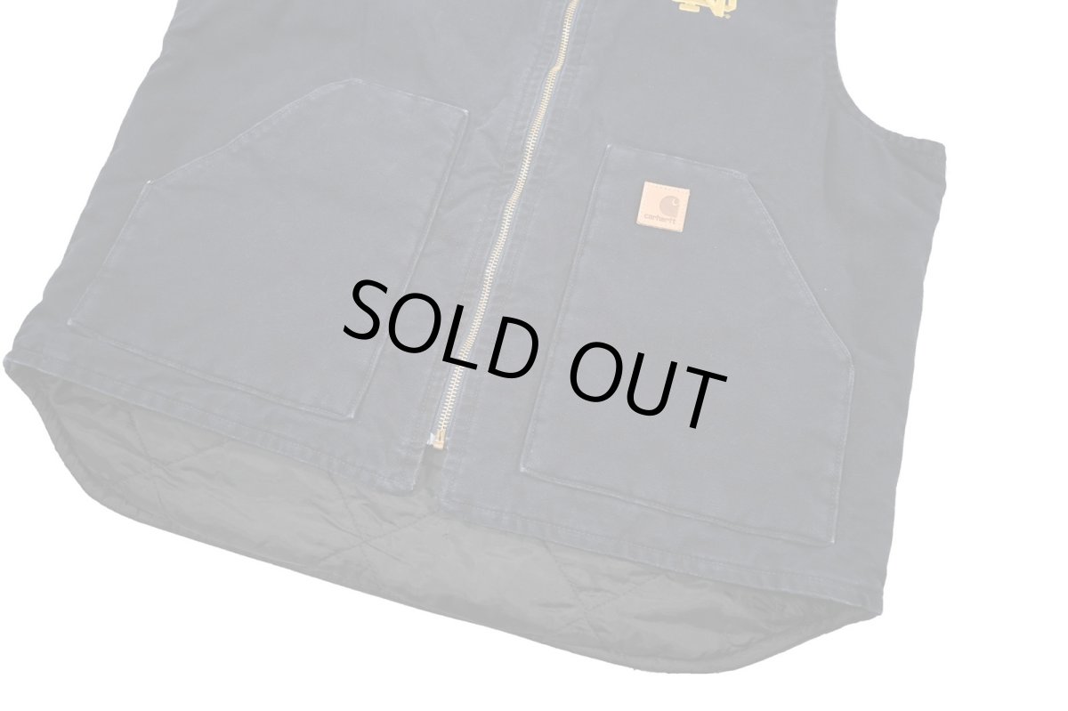 画像4: Used Carhartt Duck Vest Navy (4)