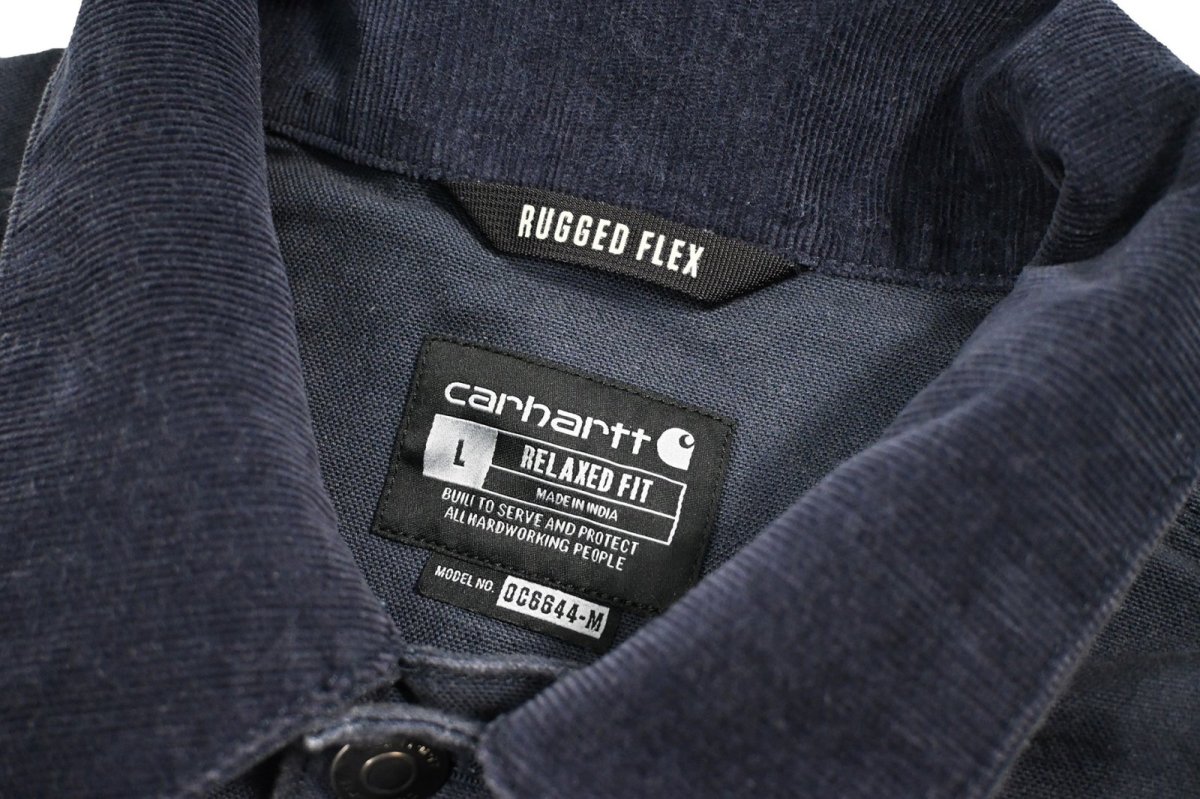 画像6: Carhartt Aged Duck Unlined Chore Coat Navy (6)