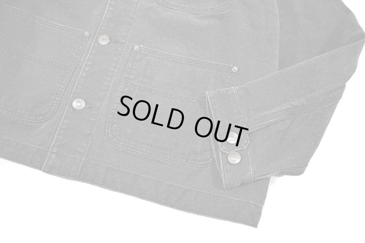 画像4: Carhartt Aged Duck Unlined Chore Coat Black (4)