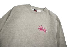 画像3: Deadstock Stussy Print Sweat Shirt Grey (3)