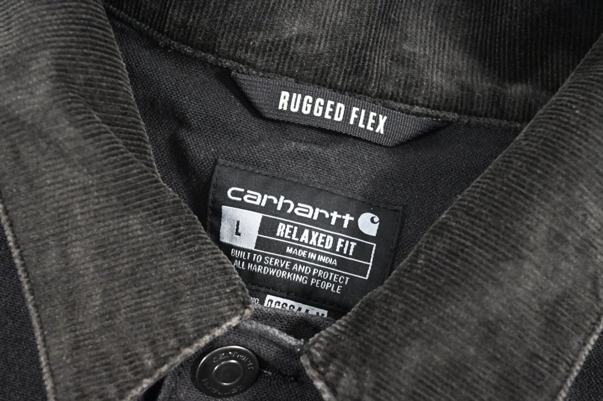 画像6: Carhartt Aged Duck Unlined Chore Coat Black (6)