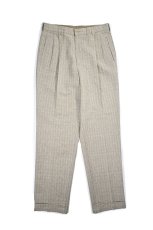 画像1: Deadstock Savane Pleated Slacks (1)