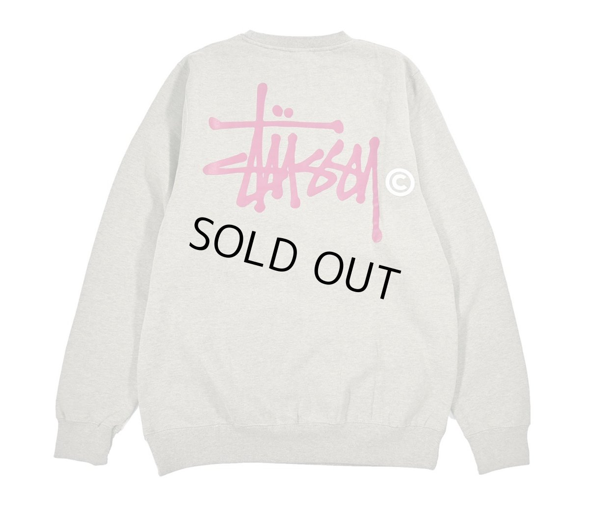 画像2: Deadstock Stussy Print Sweat Shirt Grey (2)