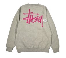 画像2: Deadstock Stussy Print Sweat Shirt Grey (2)