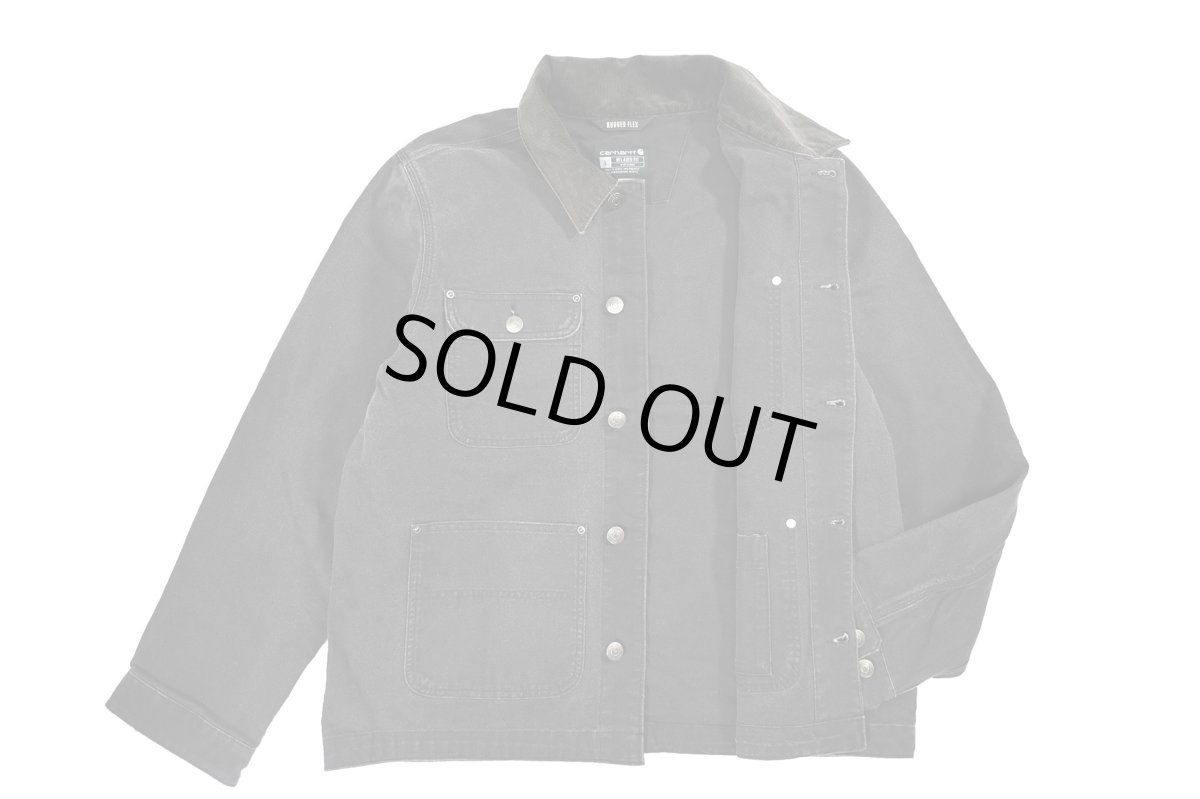 画像5: Carhartt Aged Duck Unlined Chore Coat Black (5)