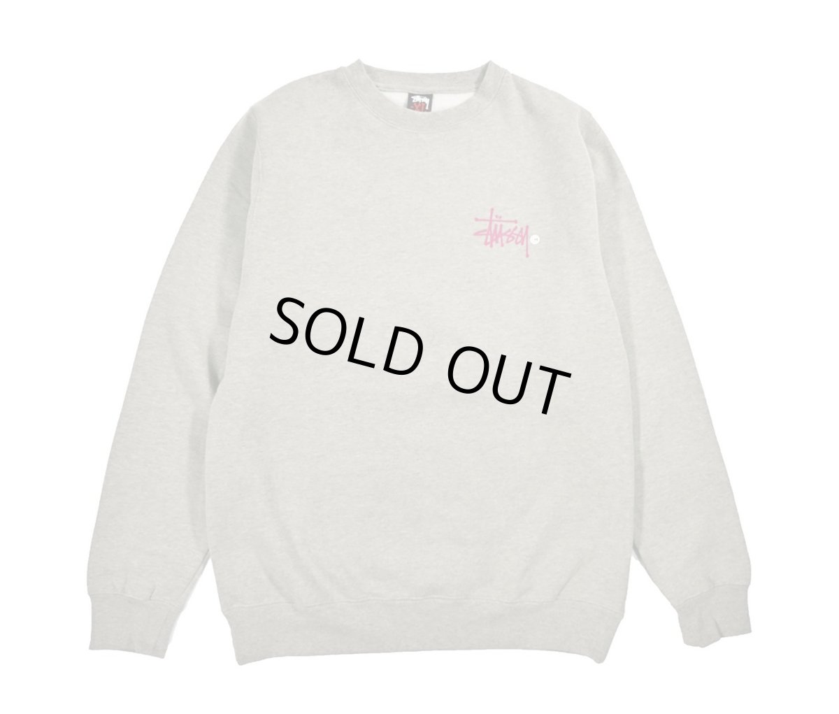 画像1: Deadstock Stussy Print Sweat Shirt Grey (1)