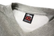 画像5: Deadstock Stussy Print Sweat Shirt Grey (5)