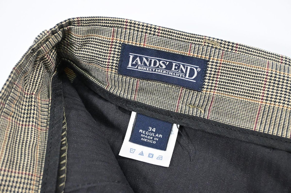 画像6: Used Lands' End Pleated Slacks (6)