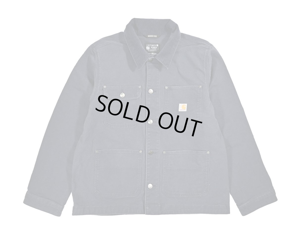 画像1: Carhartt Aged Duck Unlined Chore Coat Navy (1)