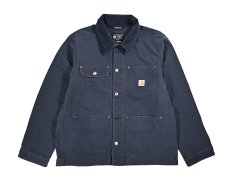 画像1: Carhartt Aged Duck Unlined Chore Coat Navy (1)