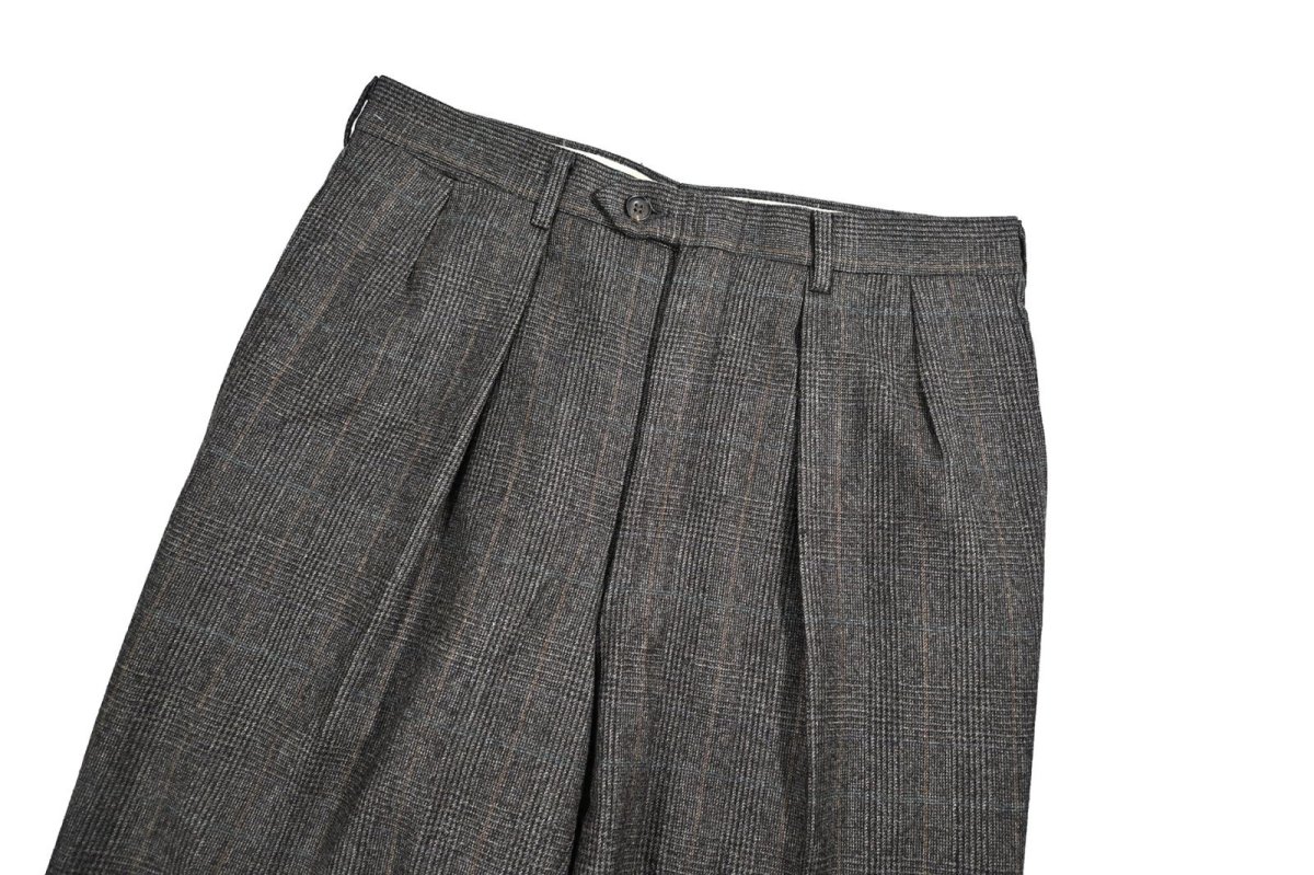 画像2: Used Wool Pleated Slacks (2)