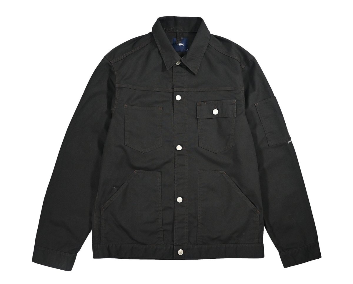 画像1: Used Stussy Trucker Jacket made in USA (1)