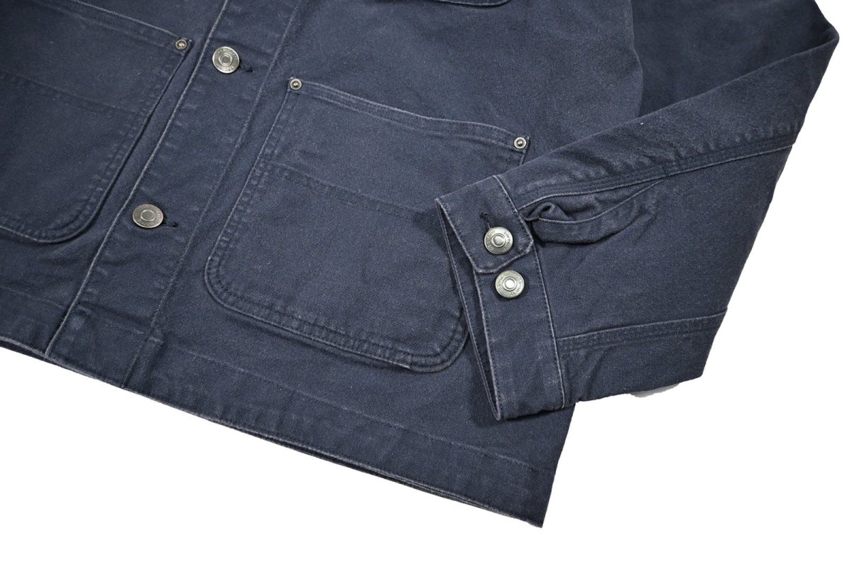 画像4: Carhartt Aged Duck Unlined Chore Coat Navy (4)