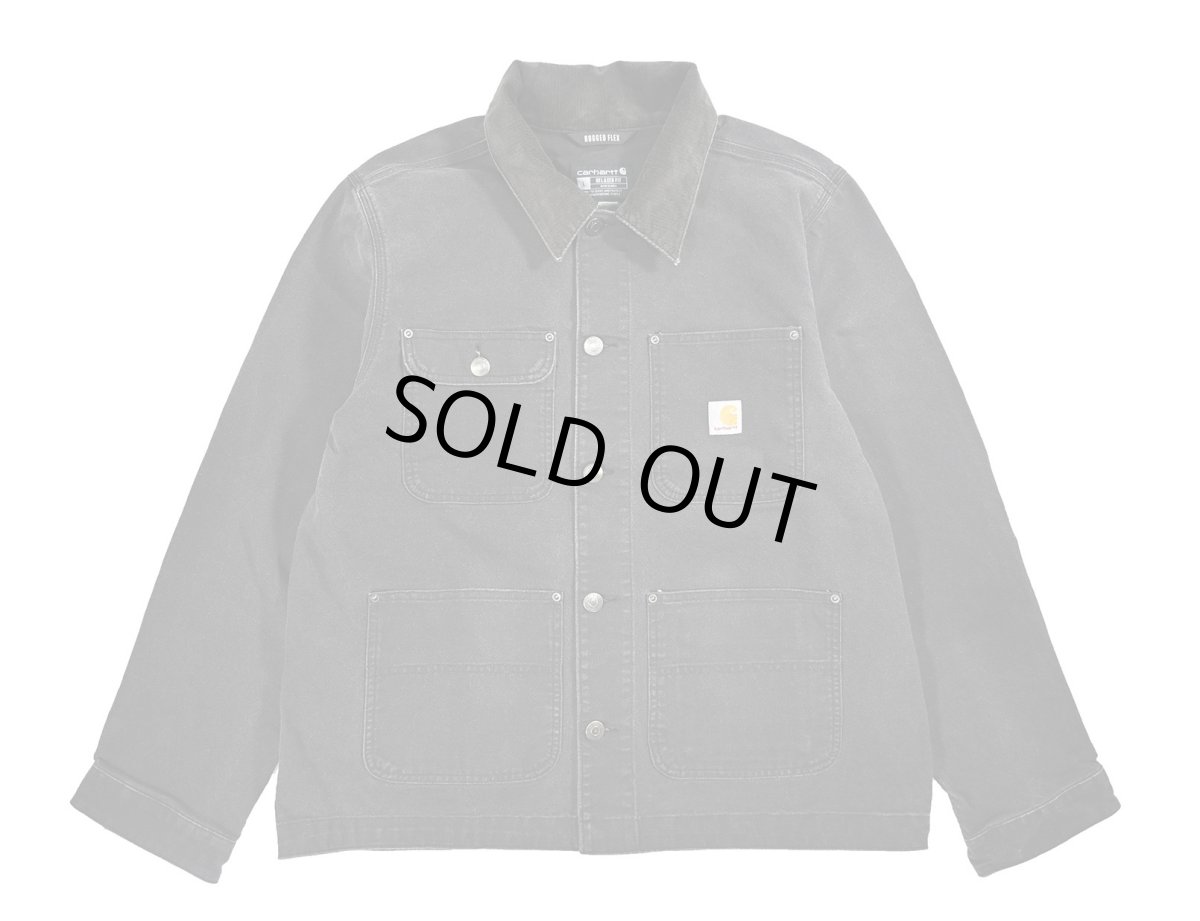 画像1: Carhartt Aged Duck Unlined Chore Coat Black (1)