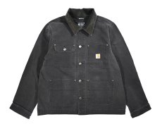 画像1: Carhartt Aged Duck Unlined Chore Coat Black (1)