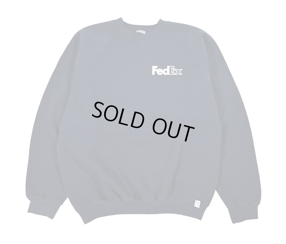 画像1: Used Print Raglan Sleeve Sweat Shirt "FedEx" (1)