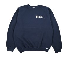 画像1: Used Print Raglan Sleeve Sweat Shirt "FedEx" (1)