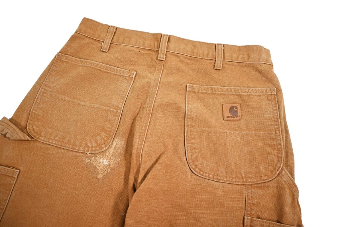 画像6: Used Carhartt Customized Duck Carpenter Pants Brown カーハート (6)