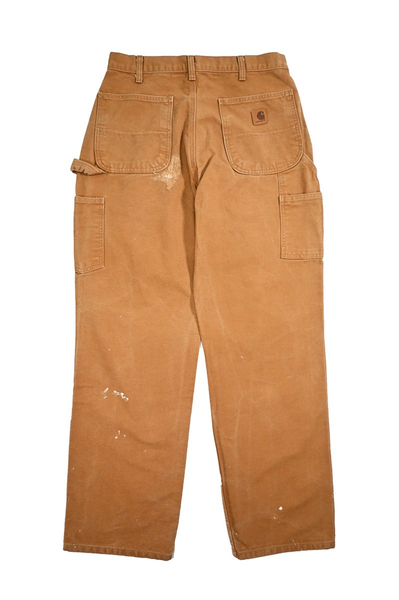 画像2: Used Carhartt Customized Duck Carpenter Pants Brown カーハート (2)
