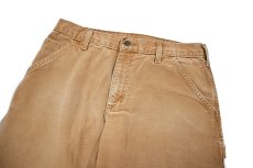 画像2: Used Carhartt Duck Carpenter Pants Brown カーハート (2)