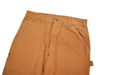 画像2: Used Carhartt Duck Carpenter Pants Brown カーハート (2)