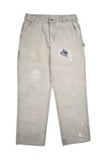 画像1: Used Carhartt Customized Duck Carpenter Pants Desert カーハート (1)