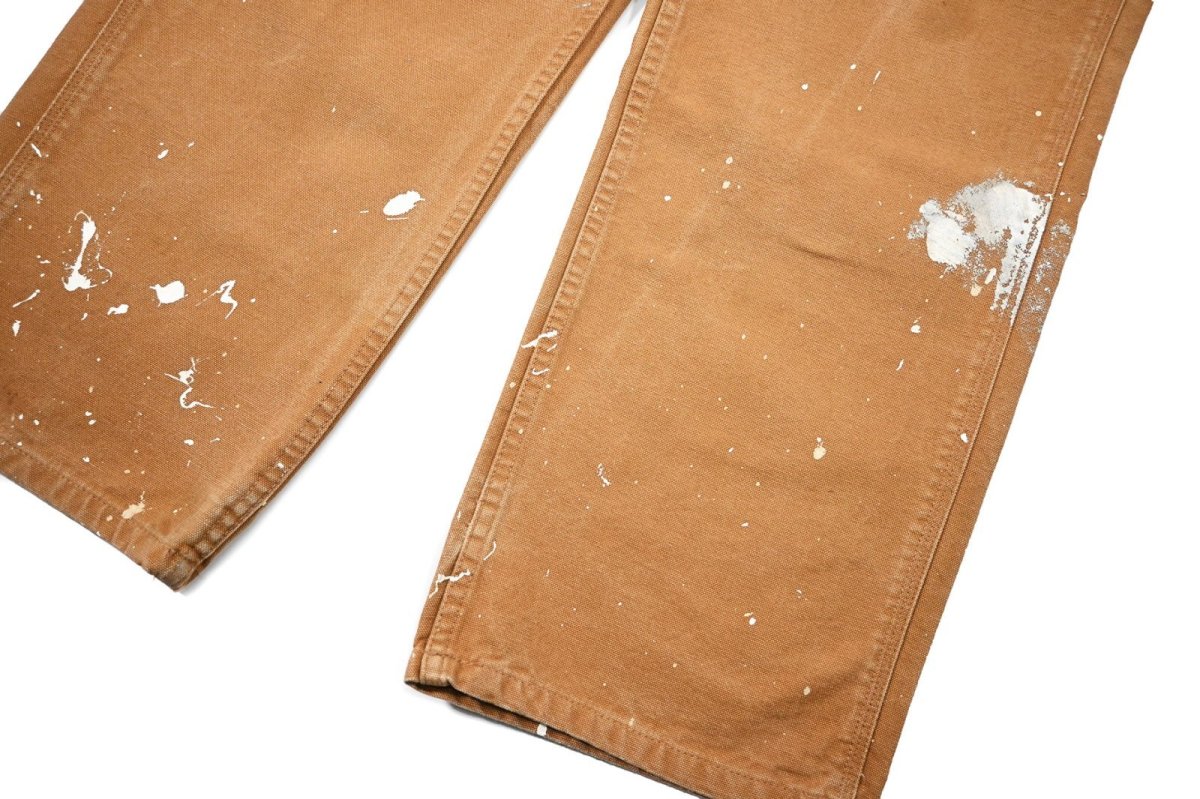画像4: Used Carhartt Customized Duck Carpenter Pants Brown カーハート (4)