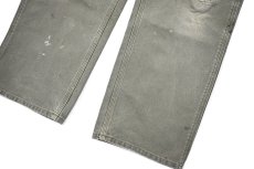 画像4: Used Carhartt Customized Duck Carpenter Pants Moss カーハート (4)