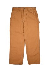 画像1: Used Carhartt Duck Carpenter Pants Brown カーハート (1)