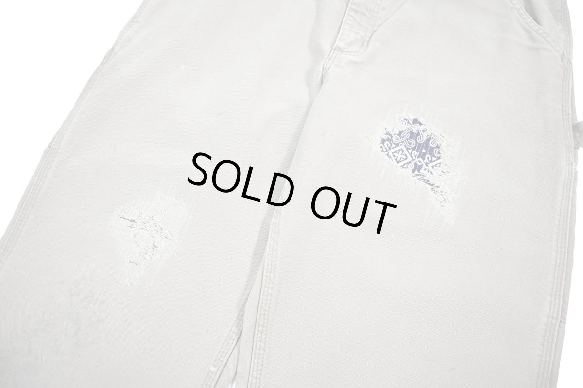 画像5: Used Carhartt Customized Duck Carpenter Pants Desert カーハート (5)