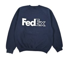 画像2: Used Print Raglan Sleeve Sweat Shirt "FedEx" (2)