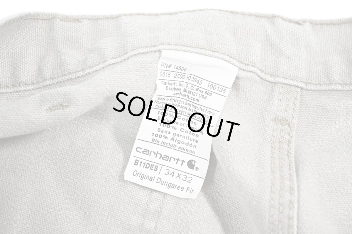 画像9: Used Carhartt Customized Duck Carpenter Pants Desert カーハート (9)