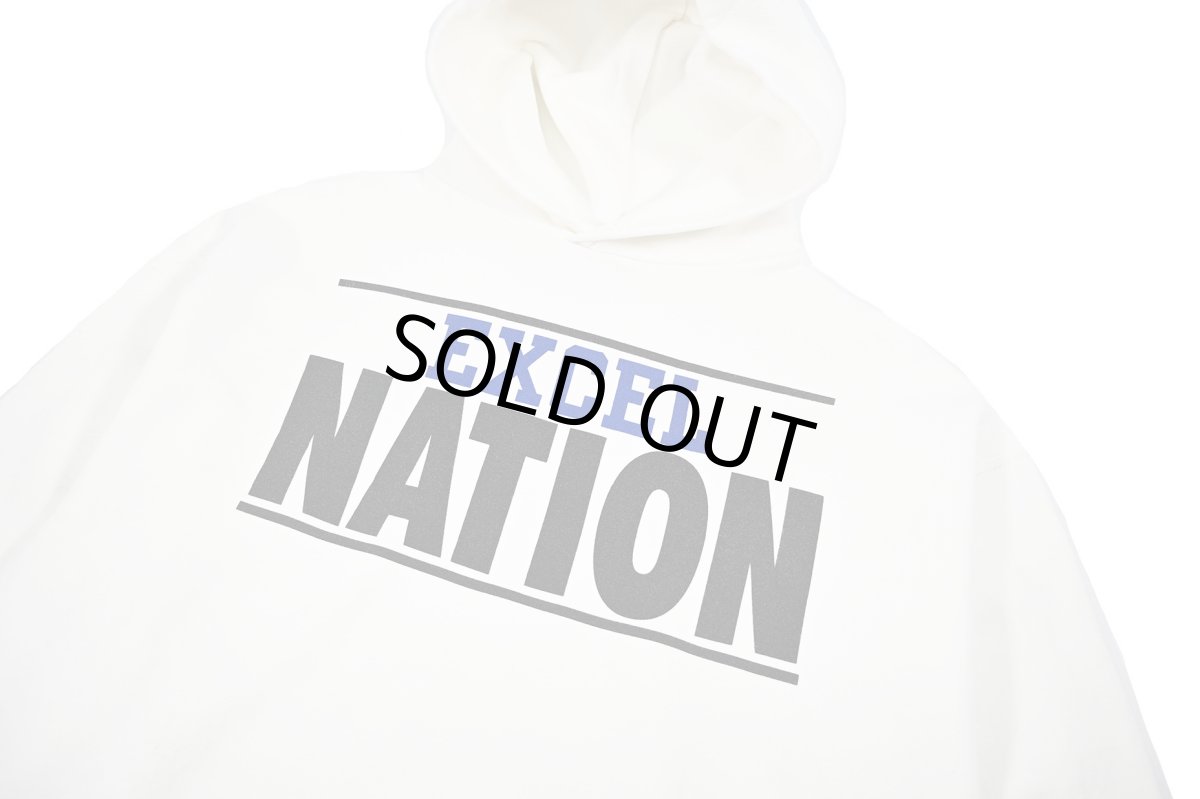 画像2: Used Russell Athletic Print Sweat Hoodie "Excel Nation" made in USA (2)
