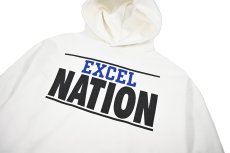 画像2: Used Russell Athletic Print Sweat Hoodie "Excel Nation" made in USA (2)