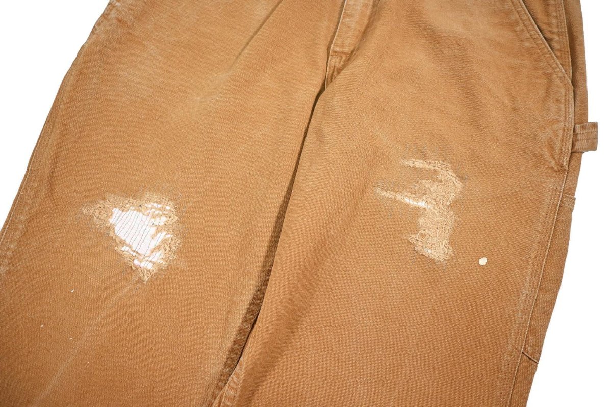 画像5: Used Carhartt Customized Duck Carpenter Pants Brown カーハート (5)