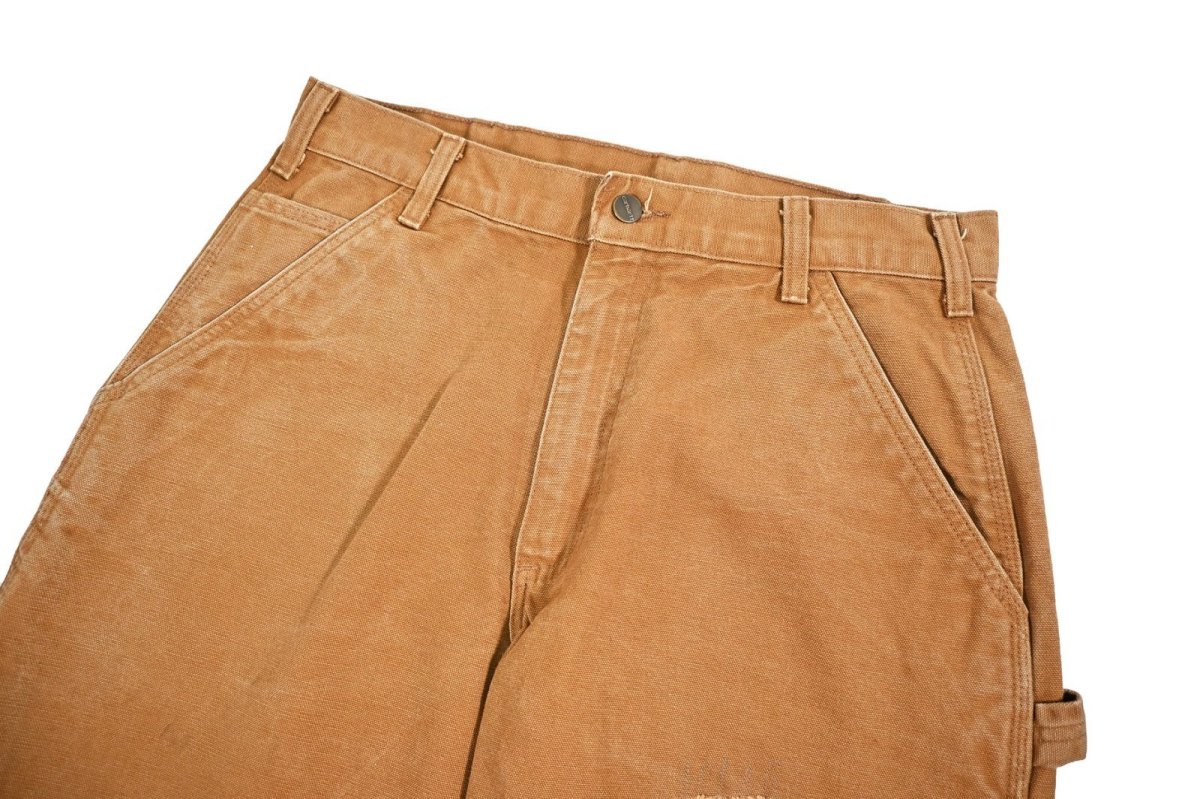 画像3: Used Carhartt Customized Duck Carpenter Pants Brown カーハート (3)