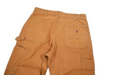画像4: Used Carhartt Duck Carpenter Pants Brown カーハート (4)